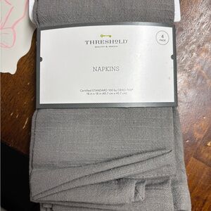 Threshold Gray Napkins - Set of 4